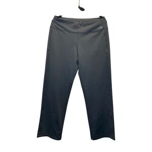 The North Face Pants Women L Gray Straight Leg Active Hiking Stretch Wide Elasti